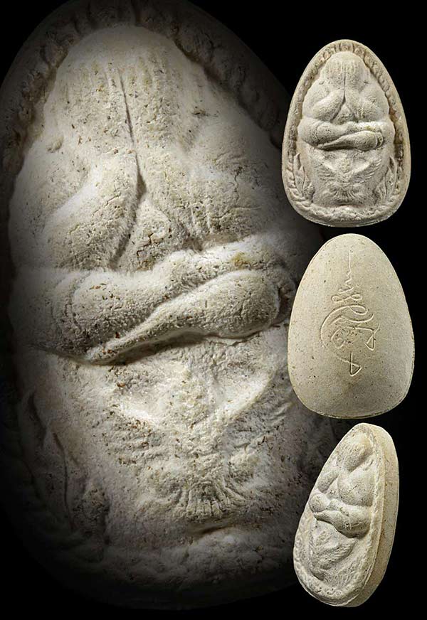 พระปิดตามหาลาภทรงครุฑ พิมพ์พิเศษ วัดทุ่งสีกัน ปี 2518 สภาพส วย