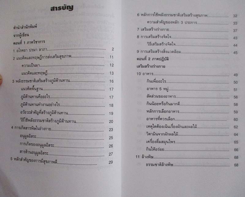  	 หนังสือพลังธรรมชาติเสริมสร้างสุขภาพ