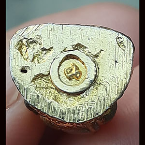 พระรูปหล่อรุ่นสร้างศาลาการเปรียญ หลวงปู่เทียม วัดโบสถ์ จ.ปทุมธานี ปี2536