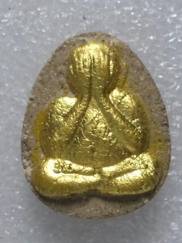 พระปิดตาทาทองหลังยันต์ น้ำเต้า    ไม่ทราบวัด 