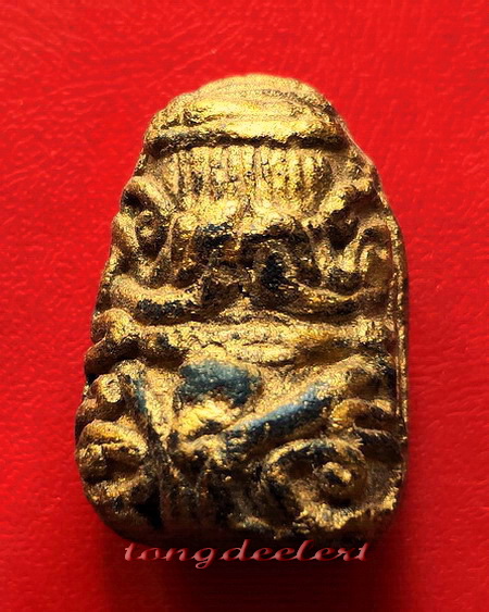 พระปิดตาทาบรอนซ์ทอง หลวงพ่อนารถ วัดศรีโลหะราษฏร์บำรุง จ.กาญจนบุรี หายาก สวยมากค่ะ