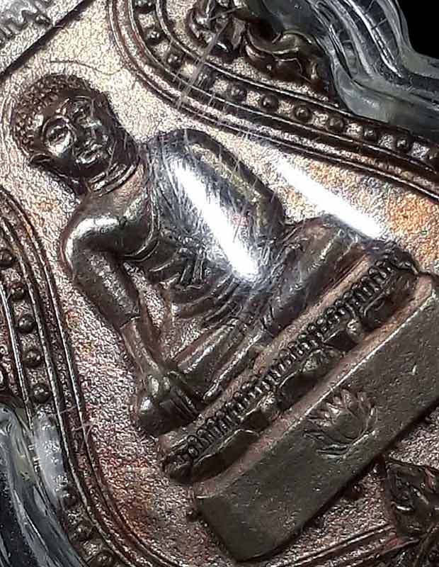 เหรียญหล่อพระปัจเจกพุทธเจ้า รุ่นเจริญลาภ ครูบากฤษดา สุเมโธ วัดสันพระเจ้าแดง จ.ลำพูน ปี2558