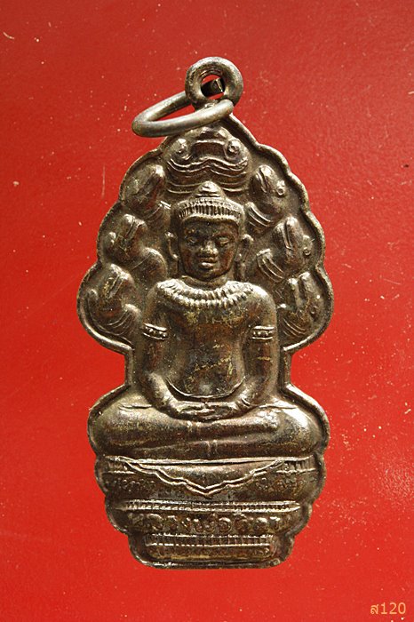 เหรียญนาคปรก หลังยันต์ค้างคาว ไม่ทราบที่...../1