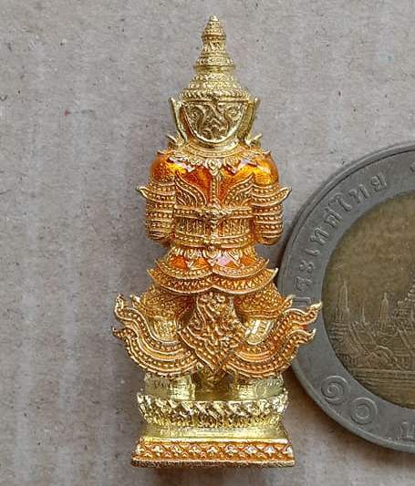 ท้าวเวสสุวรรณ รุ่นเทวานฤมิตร หลวงพ่อพัฒน์ วัดห้วยด้วน จ.นครสวรรค์ ปี2563 เนื้อสัตตะลงยา เลข110+กล่อง