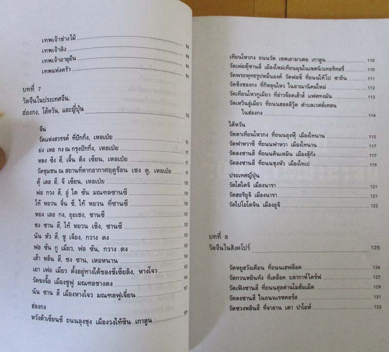  	 หนังสือตำนานวัดและเทพเจ้าจีน