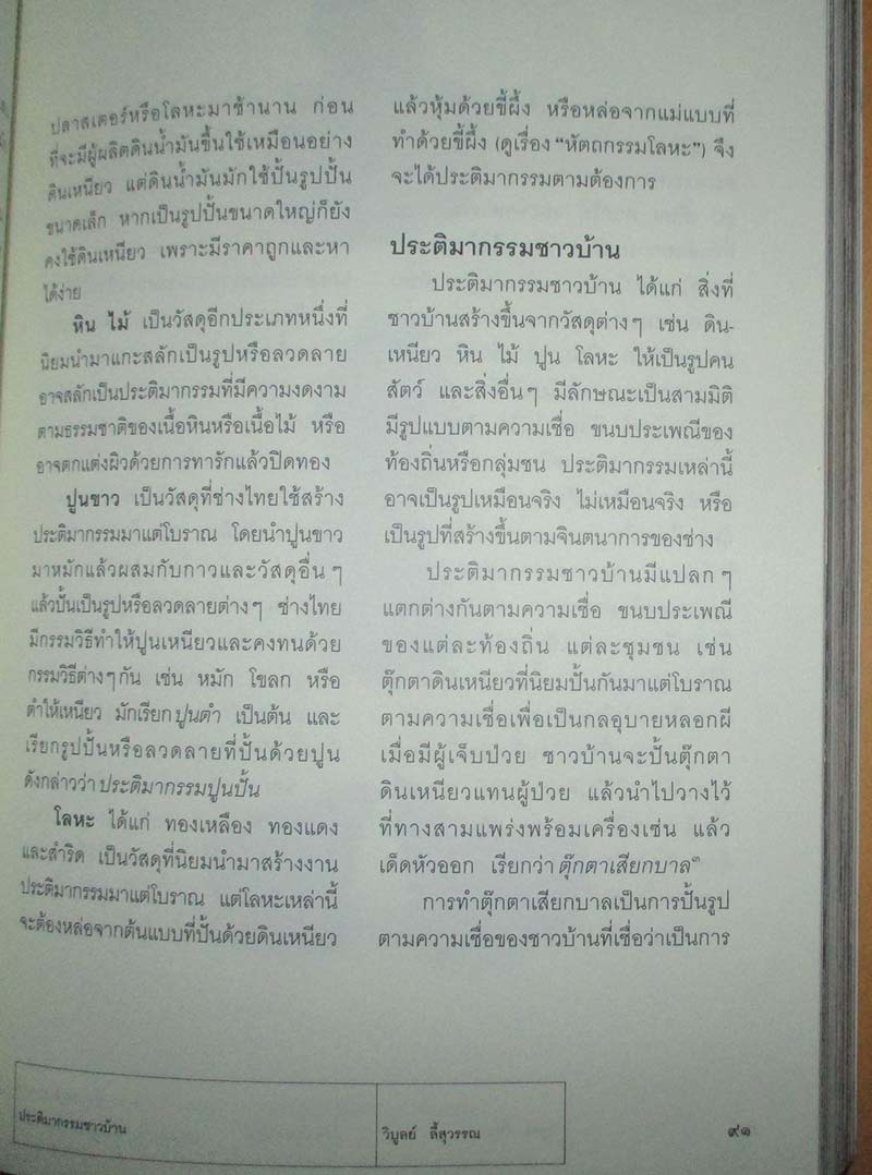  หนังสือ  ศิลปะชาวบ้าน