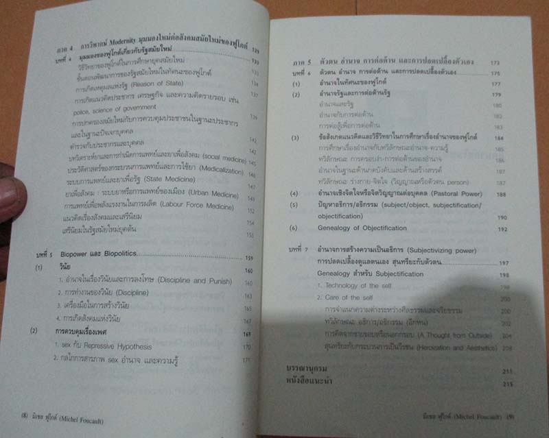  	 หนังสือ มิเชล ฟูโกต์