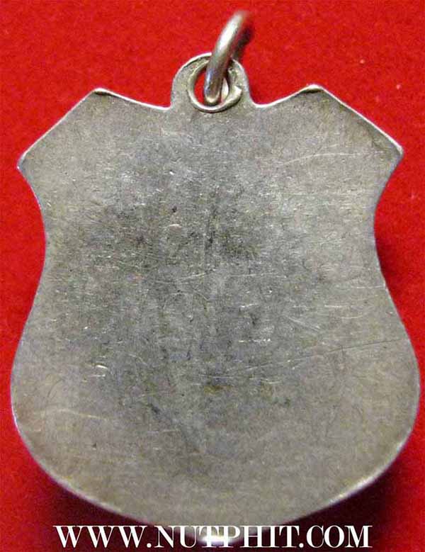 พระพุทธโสธร เนื้อเงินลงยาสีเขียว พ.ศ.๒๔๙๗+บัตรรับรองพระแท้*270