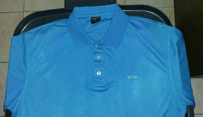 เสื้อยืดโปโล Graviti GOLF Size : XL ทรงเรกูล่าร์ฟิต สีฟ้า ของแท้