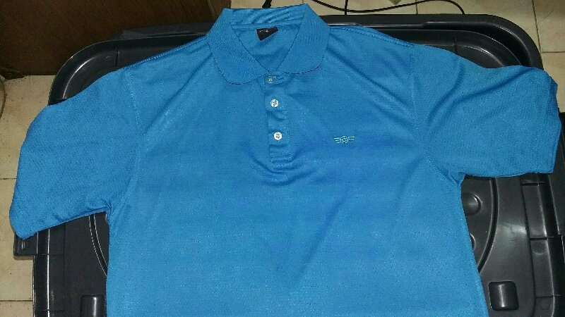 เสื้อยืดโปโล Graviti GOLF Size : XL ทรงเรกูล่าร์ฟิต สีฟ้า ของแท้