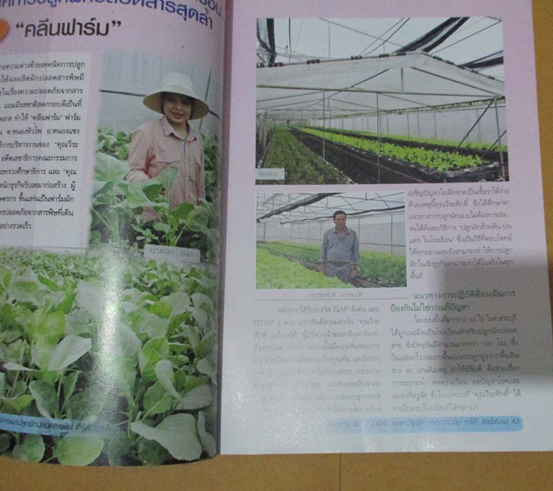  	 หนังสือ ผักปลอดสารพิษทำได้ รายได้งาม