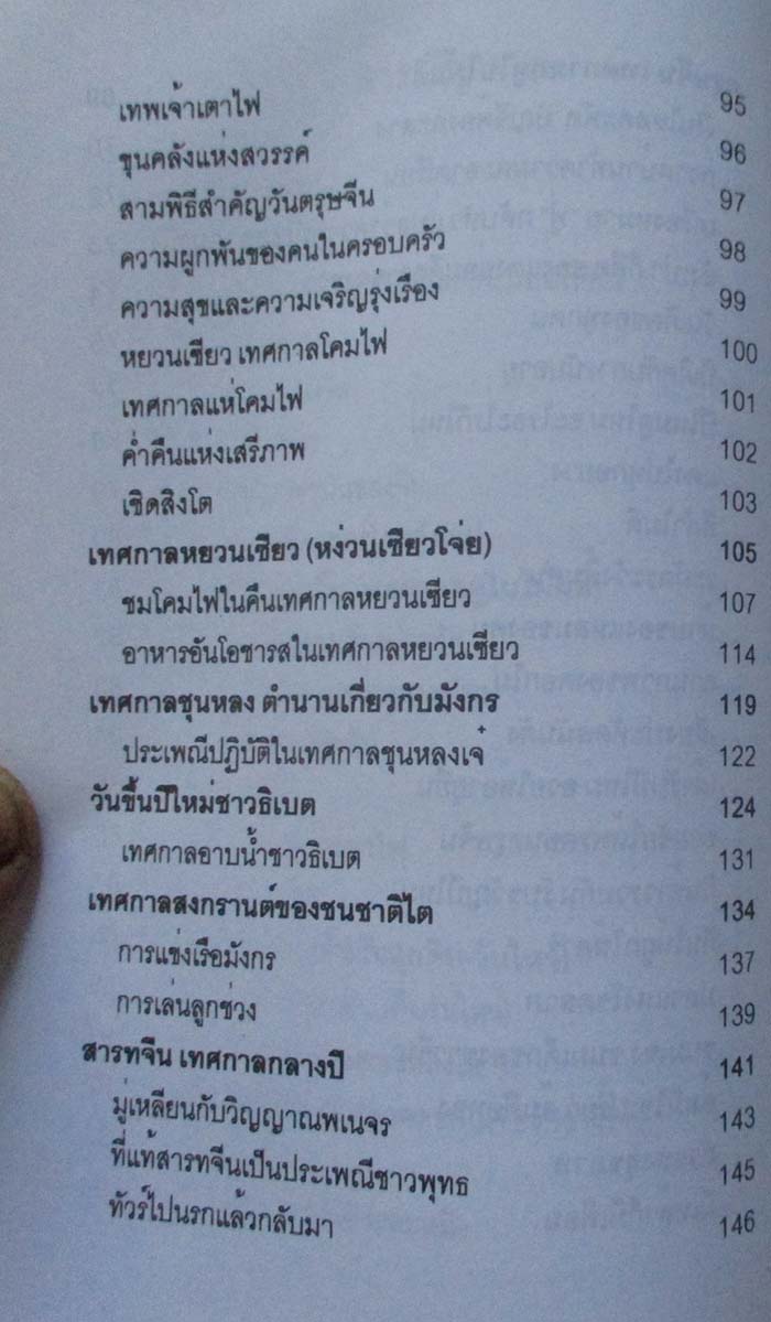  	 หนังสือ เทศกาลและวันสำคัญของจีน