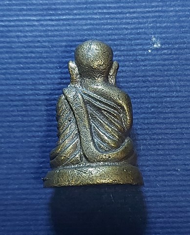 รูปหล่อ หลวงพ่อเงิน วัดท้ายน้ำรุ่น จับเงิน จับทอง กล่องเดิม ธ.กรุงไทย จัดสร้างพิธีใหญ่