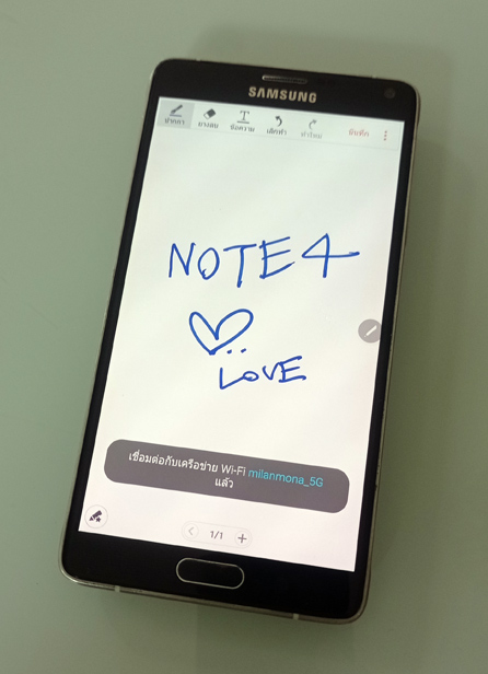 Samsung NOTE4 ของแท้ ปากกาเขียนดี จัดไปราคาพิเศษ
