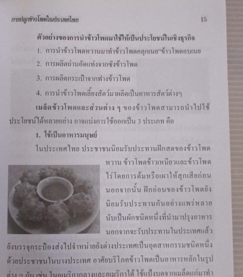 หนังสือการปลูกข้าวโพดในประเทศไทย