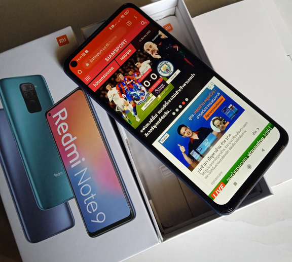 มือถือ Redmi NOTE9 สวยๆ ram4 rom128 สวยเทพ