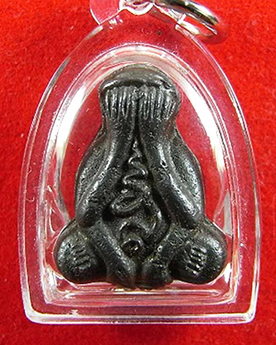 พระปิดตาแร่บางไผ่ พิมพ์เล็ก รุ่นแรก วัดนครอินทร์ ต.สวนใหญ่ อ.เมือง จ.นนทบุรี พ.ศ.2537