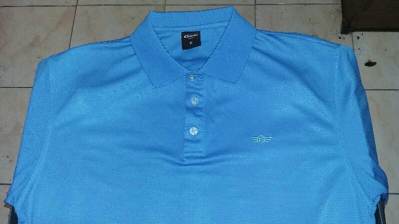 เสื้อยืดโปโล Graviti GOLF Size : XL ทรงเรกูล่าร์ฟิต สีฟ้า ของแท้