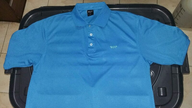 เสื้อยืดโปโล Graviti GOLF Size : XL ทรงเรกูล่าร์ฟิต สีฟ้า ของแท้