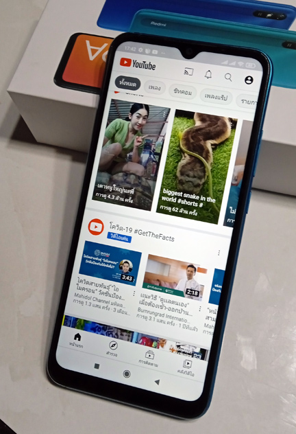 มือถือ Redmi 9A ของแท้ จอใหญ่ๆ 6.53นิ้ว Mediatek Helio G25 Octa Core