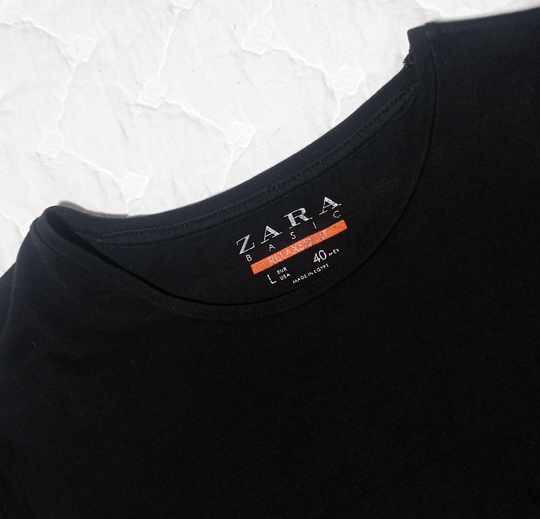 เสื้อ ZARA ของแท้ สีดำ