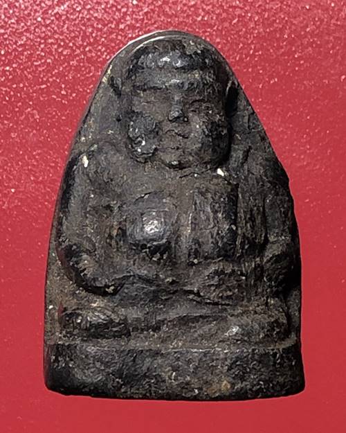 พระสังกัจจายน์ หลวงพ่อพูน วัดใหม่ปีนเกลียว จ.นครปฐม เนื้อว่านใบลาน หลังยันต์