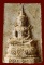พระแก้วมรกตเนื้อผง พิมพ์หลังเรียบ หลวงพ่อนอ วัดกลางท่าเรือ อยุธยา ยุคต้น เคาะเดียว