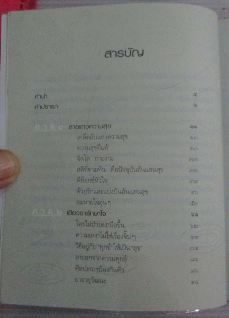  	 หนังสือธรรมะสบายใจ