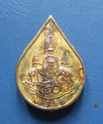 เข็มกลัดปีกาญจนาภิเษก   กะไหล่ทอง