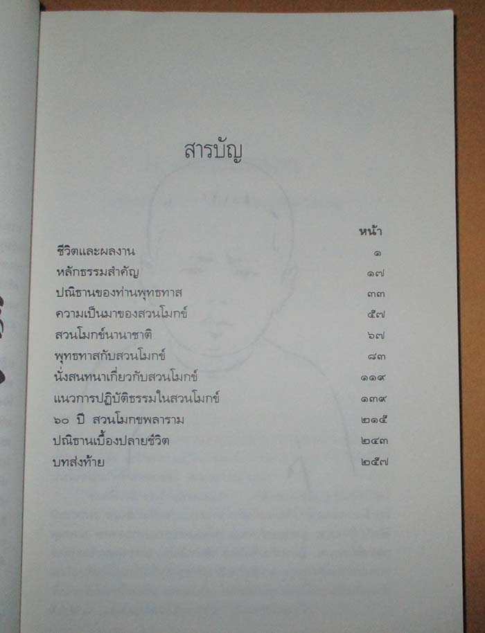  	 หนังสือ ประวัติชีวิต การงาน หลักธรรม ท่านพุทธทาสภิกขุ