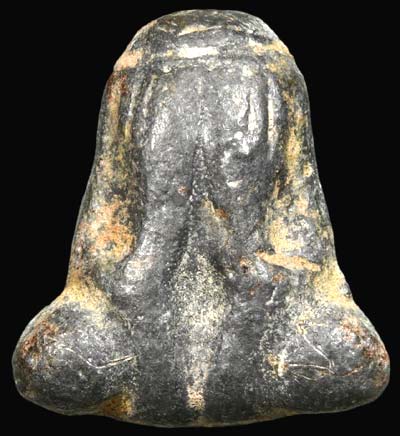 *พระปิดตา เนื้อชินตะกั่ว หลวงพ่อปล้อง วัดหลุมดิน ราชบุรี*