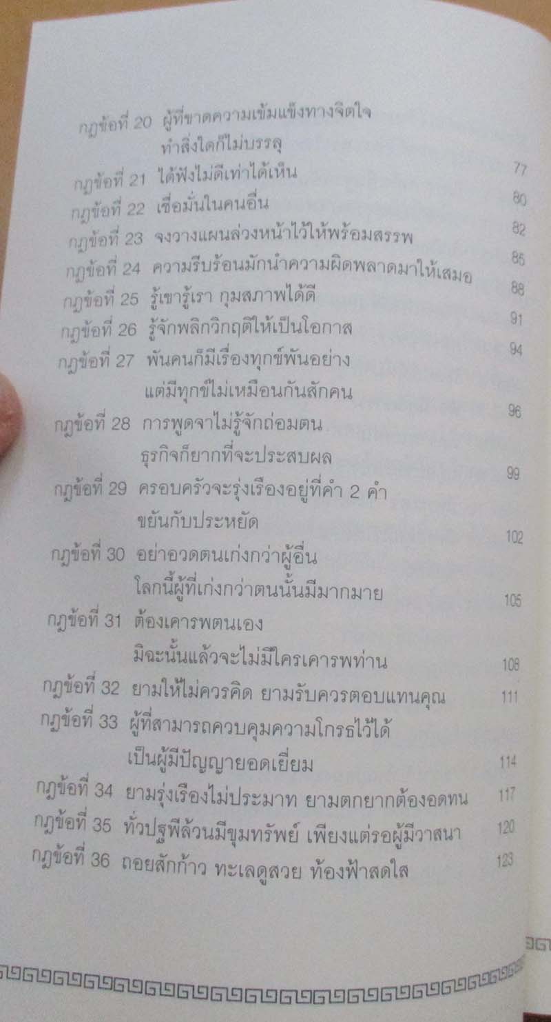  	 หนังสือ กฏเหล็ก89ข้อทำการค้าให้สำเร็จแบบคนจีน