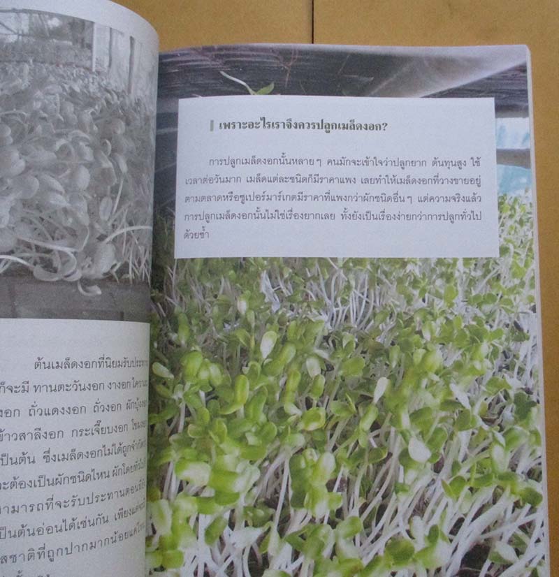  	 คู่มือเกษตรกรรมปลูกพืชแนวใหม่ เมล็ดงอก