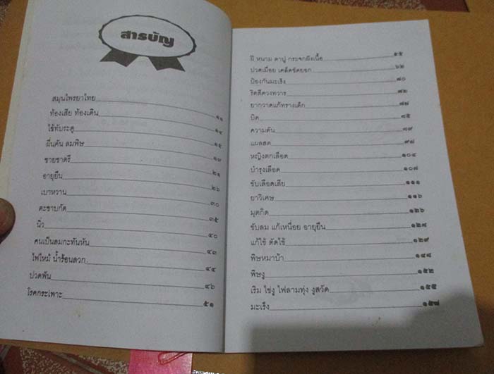 หนังสือ เกร็ดความรู้ในเรื่องสมุนไพรไทย