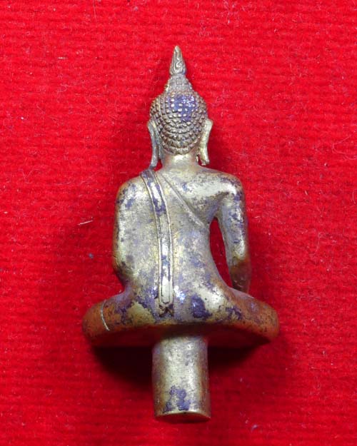 พระยอดธง เนื้อทองผสม ยันต์อุณาโลม ไม่ทราบที่