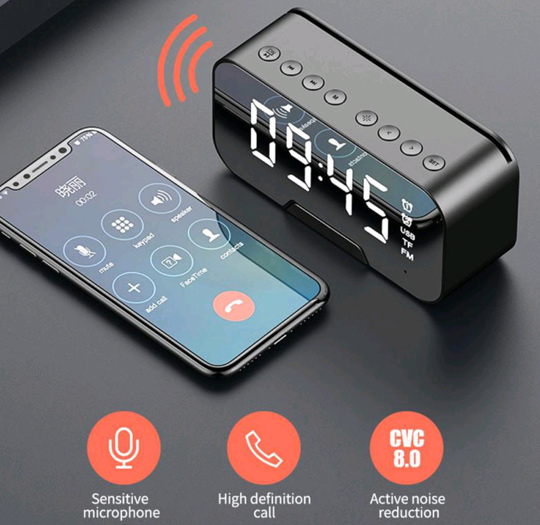 ลําโพงบลูทูธ ซับวูฟเฟอร์ วิทยุ Fm พร้อมนาฬิกาปลุก Led สินค้าของใหม่ รีวิว5ดาว
