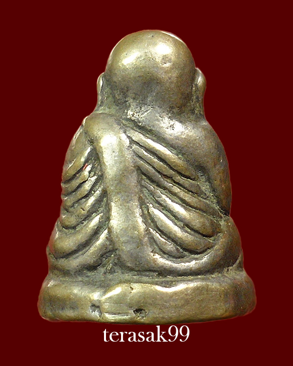 รูปหล่อหลวงพ่อเงิน พิมพ์ขี้ตา ออกวัดทุ่งน้อย พิจิตร เนื้อสัมริดผิวพรายเงินยุคต้น กรอบเดิมๆจากวัด(3)