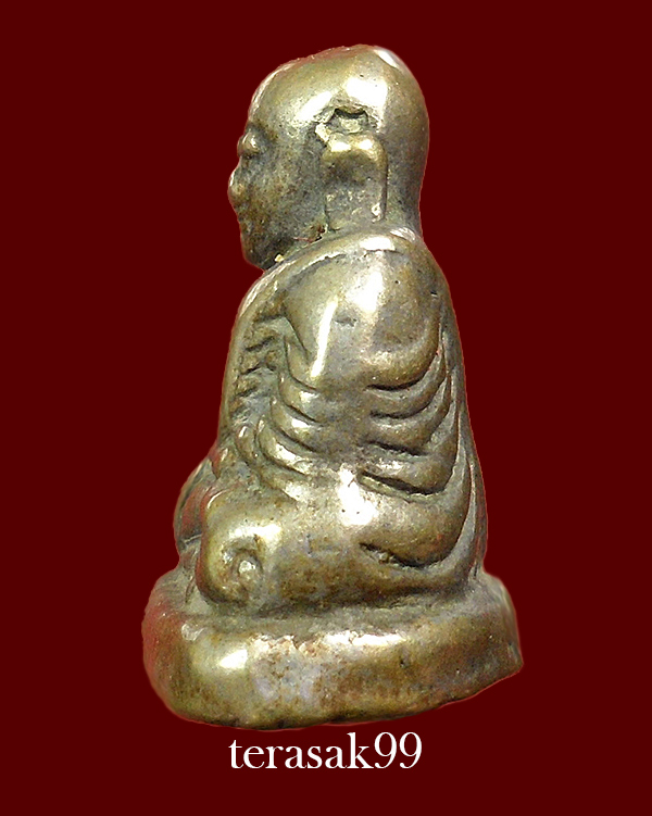 รูปหล่อหลวงพ่อเงิน พิมพ์ขี้ตา ออกวัดทุ่งน้อย พิจิตร เนื้อสัมริดผิวพรายเงินยุคต้น กรอบเดิมๆจากวัด(3)