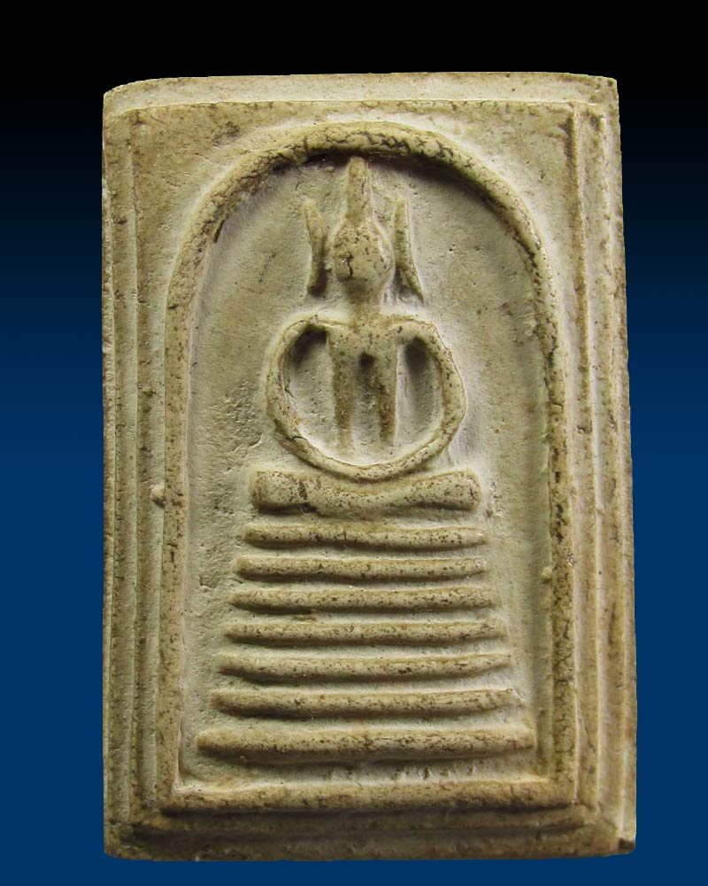 พระสมเด็จพิมพ์เจ็ดชั้น(ซุ้มมีจุด) วัดเกษไชโยวรวิหาร อ.ไชโย จ.อ่างทอง ปี 2515