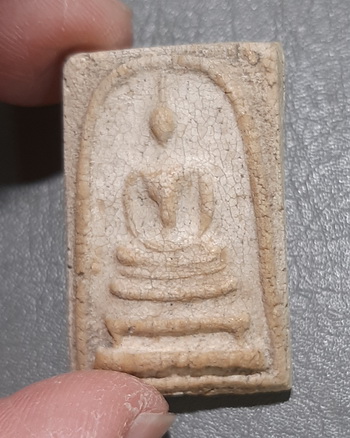 พระสมเด็จหลวงปู่นาค พิมพ์หูประบ่า ปี2495 เนื่อผง วัดระฆังฯ กรุงเทพ พร้อมบัตรพระแท้