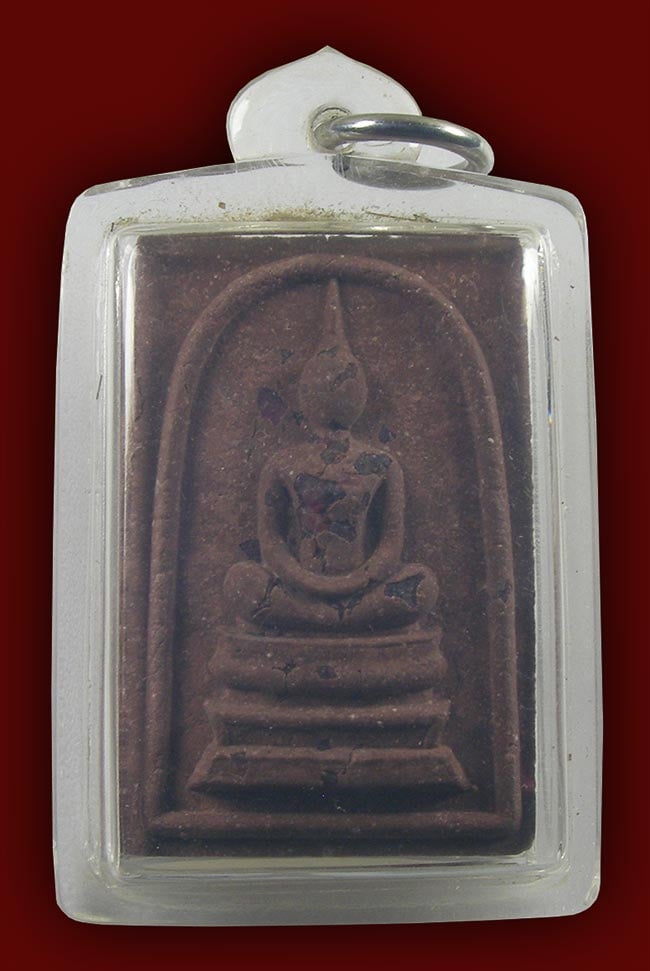 สมเด็จชนะจน เนื้อชานหมากฝังทับทิม หลวงปู่ทิม วัดพระขาว อยุธยา ปี 2540