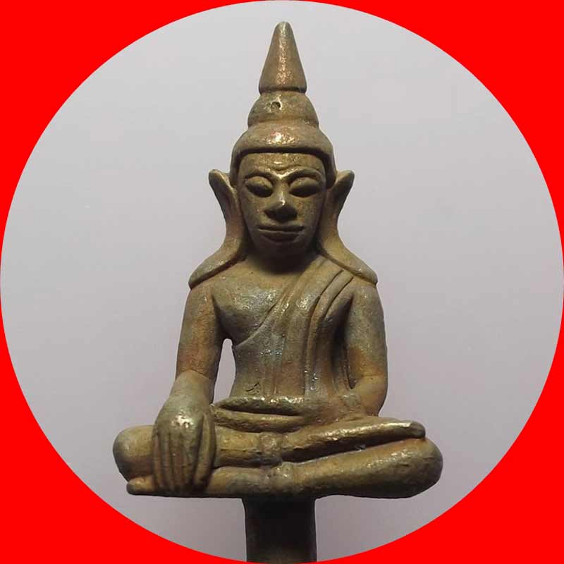 พระยอดธง รัตนโกสินทร์ วัดอินทรวิหาร บางขุนพรหม หลวงพ่อคูณ ปลุกเสก เนื้อสัมฤทธิ์ผิวไฟ ปี 2549