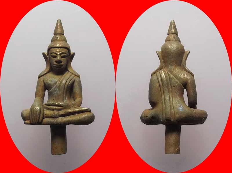 พระยอดธง รัตนโกสินทร์ วัดอินทรวิหาร บางขุนพรหม หลวงพ่อคูณ ปลุกเสก เนื้อสัมฤทธิ์ผิวไฟ ปี 2549