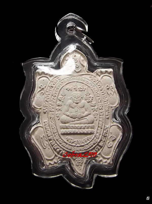 พญาเต่าเรือน เนื้อผงสีขาว เสาร์ห้า หลวงพ่อหลิว วัดไร่แตงทอง ลูกศิษย์สร้างถวาย ปี 2539 (6)