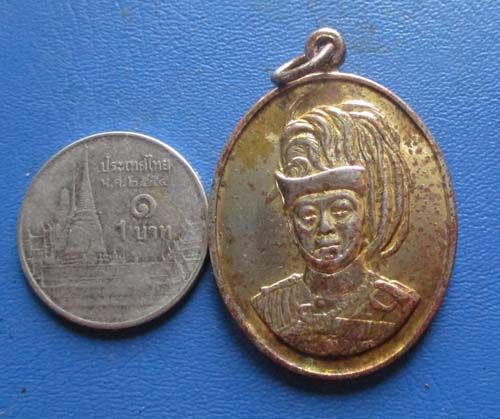 เหรียญรัชกาลที่6  ปี2534  พิมพ์ใหญ่  กะไหล่ทอง