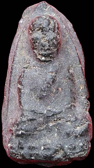 *หลวงปู่ทวด พิมพ์ใหญ่ตื้น ซุ้มแหลม เนื้อดำ วัดประสาทบุญญาวาส กทม. ปี๒๕๐๖*