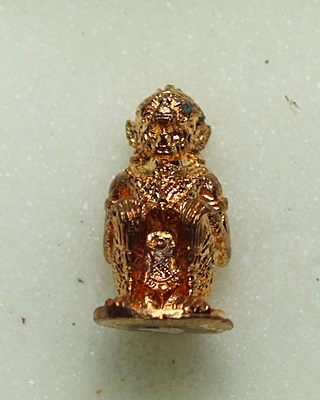 หนุมานหล่อรุ่นแรกเนื้อทองแดง พร้อมกล่อง หลวงปู่สอ วัดโพ ธิ์ศรี จ.นครพนม