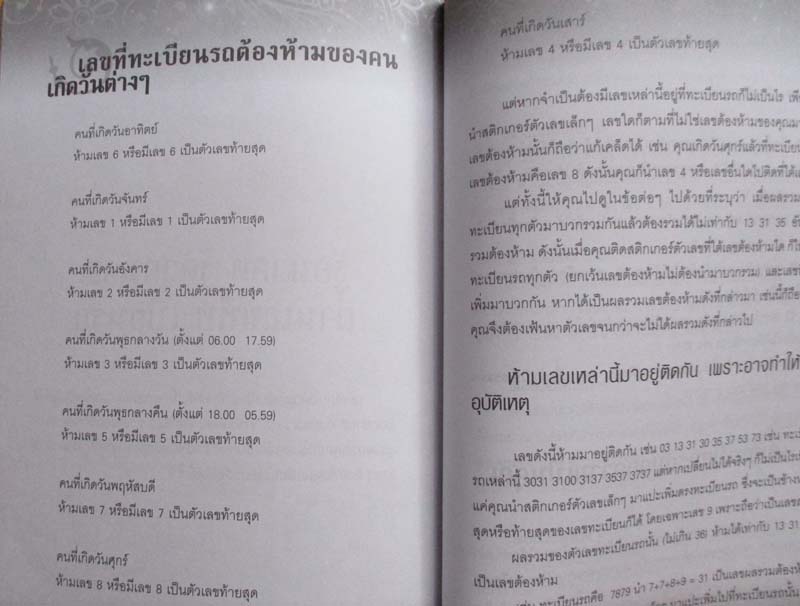  	 หนังสือทำนายชะตาชีวิต จากตัวเลขรอบตัวคุณ