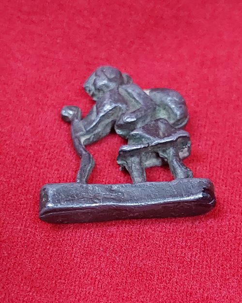 ผ้ายันต์หลวงพ่อนนท์(รุ่น๑) ปั้มตราวัด ปี40 อายุ88ปี วัดเหนือวน จ.ราชบุรี