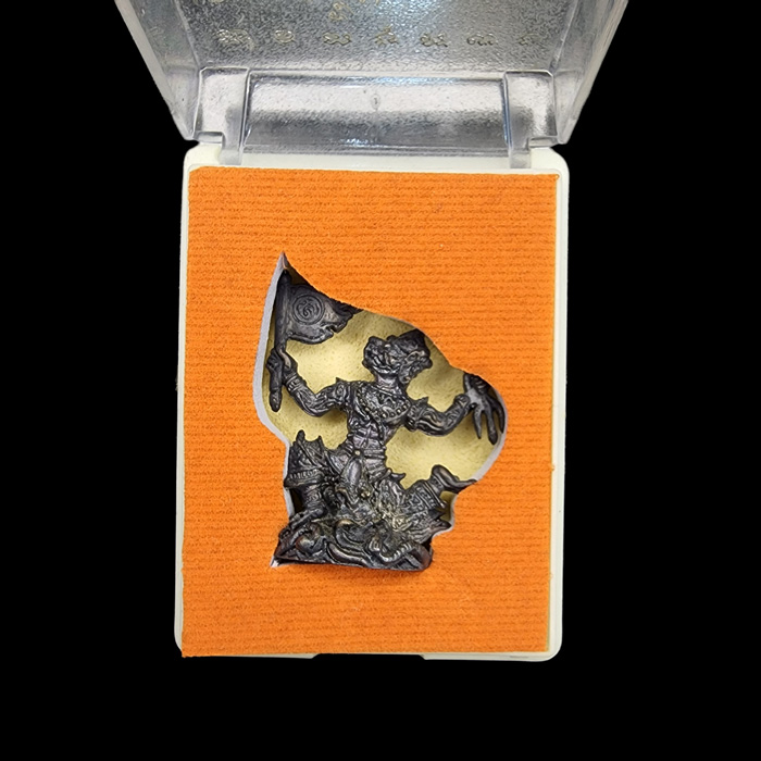 หนุมานเชิญธงลอยองค์ เนื้อสัมฤทธิ์รมดำ หลวงปู่อั๊บ เขมจาโร วัดท้องไทร จ.นครปฐม